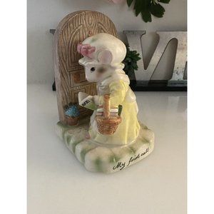 Vintage Avon Precious Moments My First Call Figurine Made in Japan Mouse‎ Theme